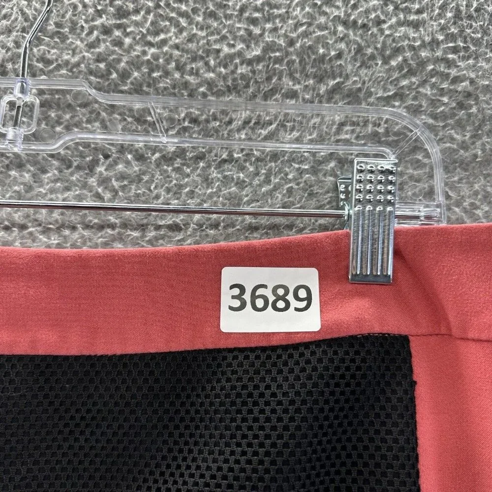 Nine West‎ Skirt Women's 8 Coral & Black Lined Back Slit Tube Skirt Women's 8